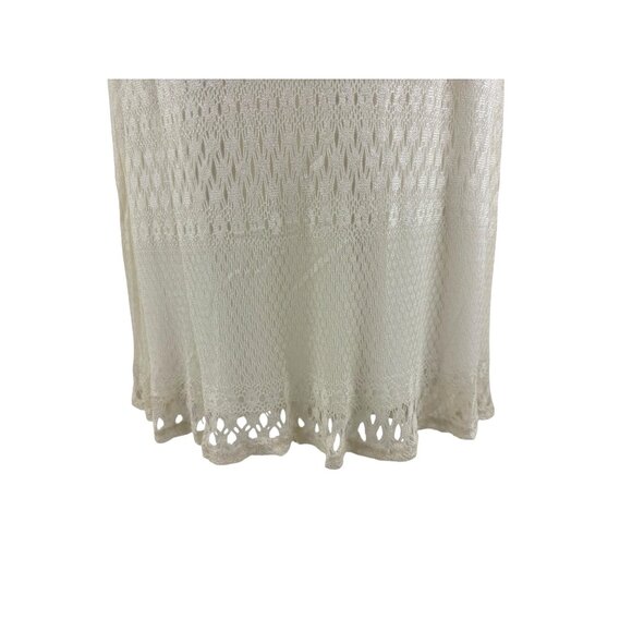 Ivory Creme Lace Maxi Dress Long Gown Size 18/20 Plus Wedding Mother Bride Groom - Picture 3 of 9